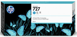 HP 727 300-ml Cyan DesignJet Ink Cartridge